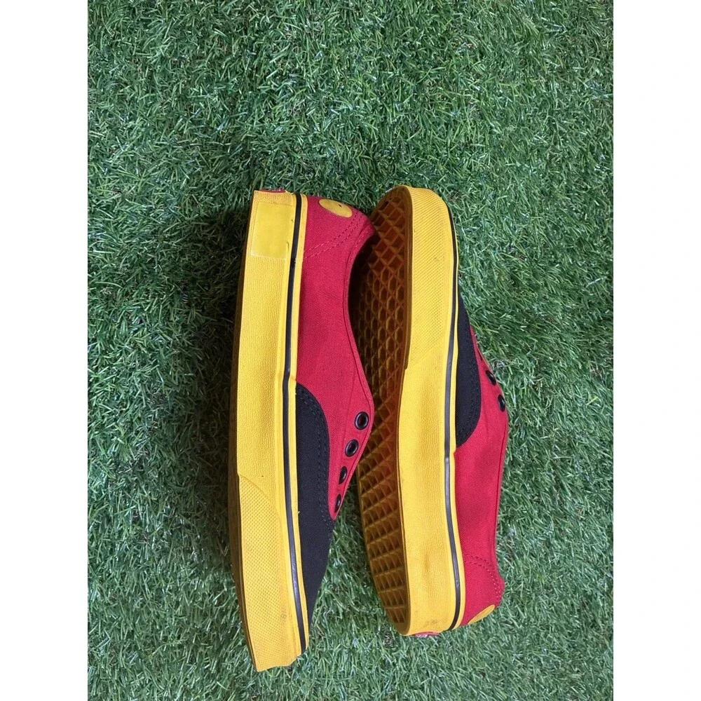 Vans x Disney Mickey Mouse 90th Anniversary Shoes Men 6 Women Black Yellow Red